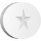 Ekena Millwork Standard Dalton Star Rosette With Square Edge, 7"W x 4 3/4"H x 1/2"P ROSP070X048X050DAL06 - alternate 1
